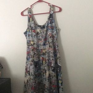 Torrid Mickey Mouse Comic Strip Dress